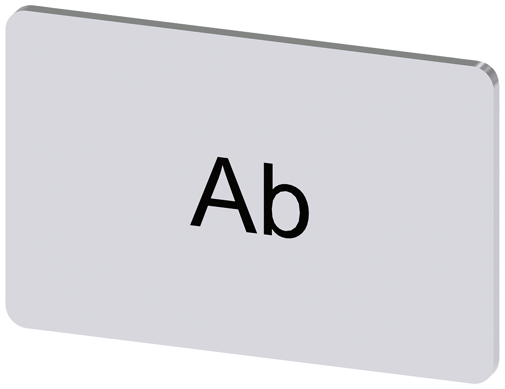 PLACA DE IDENTIFICAÇÃO 17,5X27MM PLACA PRATA INSCRIÇÃO: BAIXO 3SU19000AD810AE0 SIEMENS