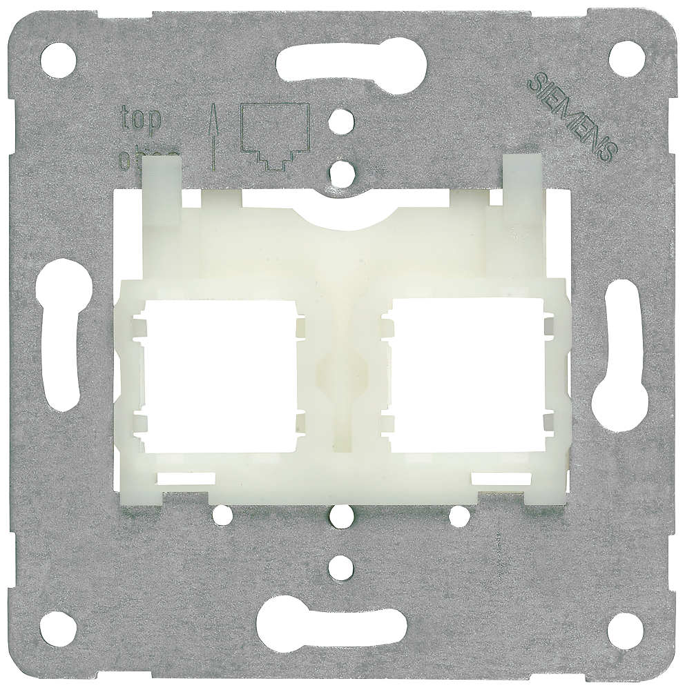 PLACA PORTANTE CONECTOR MODULAR PARA INSTALAÇÃO DE ATÉ 2 CONECTORES ENCAIXÁVEL 5TG20581 SIEMENS