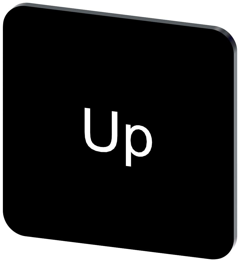 [Imagem do produto PLACA DE IDENTIFICAÇÃO 22X22MM, PLACA PRETO, INSCRIÇÃO: UP 3SU19000AF160DL0 SIEMENS]