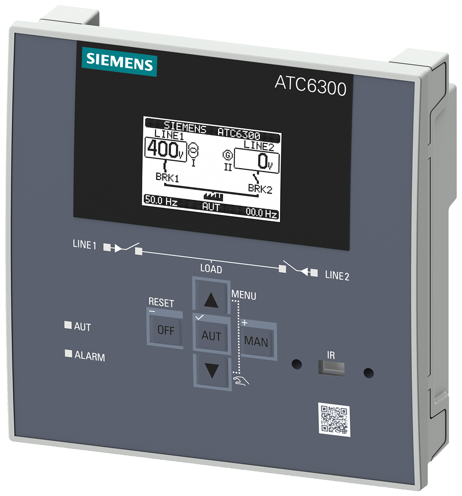 [Imagem do produto SENTRON 3KC ATC6300; LCD; 144X144 MM; APARELHO DE COMANDO DE COMUTAÇÃO DE RED... 3KC90008TL40 SIEMENS]
