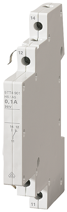 INTERRUPTOR AUXILIAR COM 1 CONTATO NORMALMENTE ABERTO E 1 CONTATO NORMALMENTE 5TT4901 SIEMENS