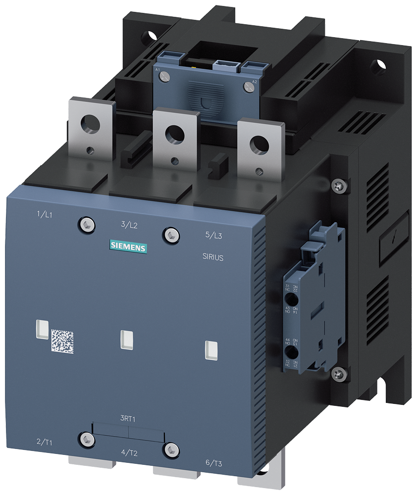 CONTATOR DE VÁCUO AC-3E 400A/200KW/400V 3 POLOS AC/DC21-27 3 V PLC-IN 3RT12756NB36 SIEMENS
