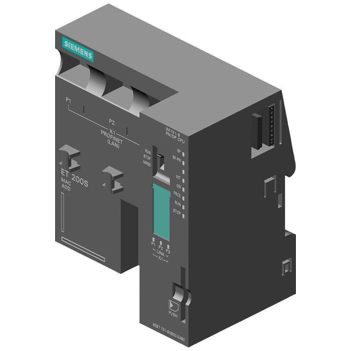 [Imagem CPU IM151-8 PN/DP 192KB MEMÓRIA TRABALHO PROFINET SIMATIC DP ET 200S 6ES71518AB010AB0 SIEMENS]
