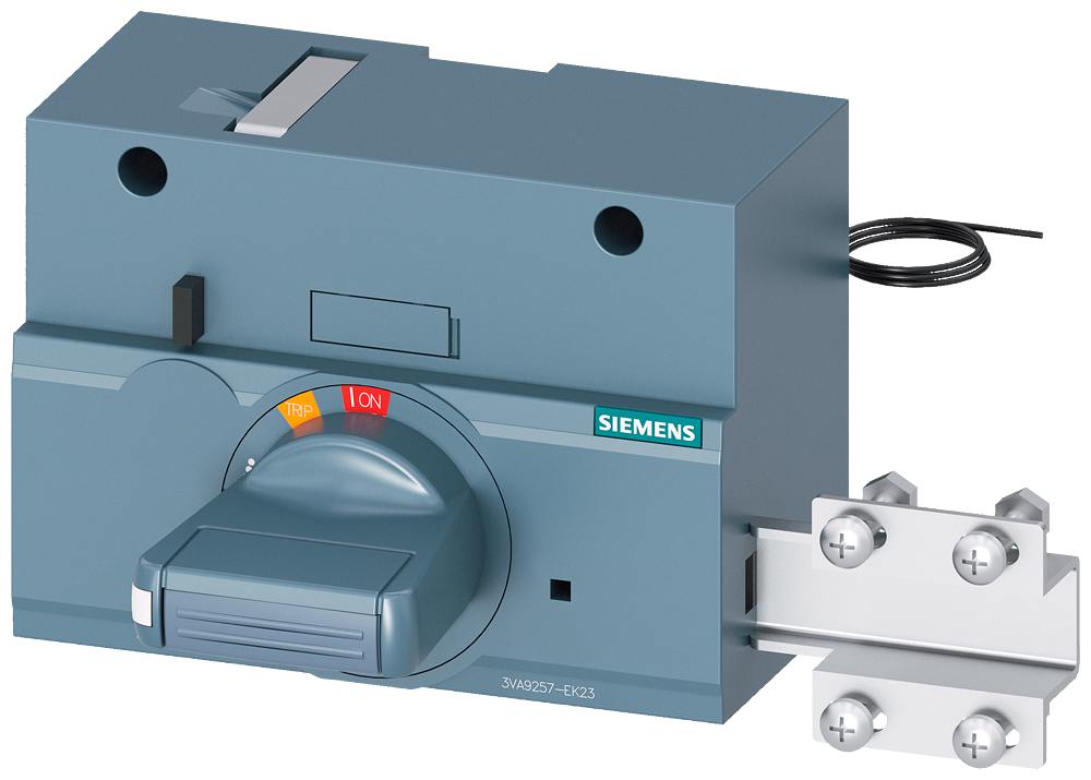ACIONAMENTO ROTATIVO FRONTAL PADRÃO COM TRAVAMENTO DA PORTA IEC IP30/40 KIT D 3VA92570EK23 SIEMENS