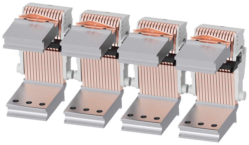 4 CONTATOS PRINCIPAIS PARA INTERRUPTORES DE 4 POLOS TAMANHO 2 CAPACIDADE DE 3WA91110AQ58 SIEMENS