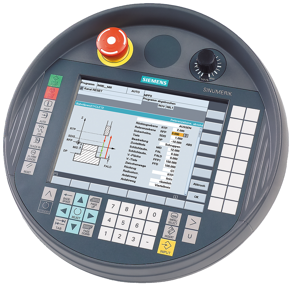 [Imagem TERMINAL HANDHELD HT8 SINUMERIK 6FC54030AA200AA1 SIEMENS]