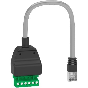 [Imagem ADAPTADOR RJ45 PARA ABRIR CONECTOR MODBUS LV434211 SCHNEIDER]
