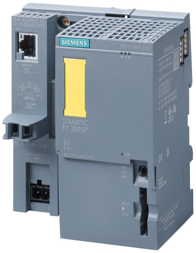 [Imagem ET200SP: CPU 1514SP F-2 PN, 900KB+3,5MB 6ES75142SN030AB0 SIEMENS]