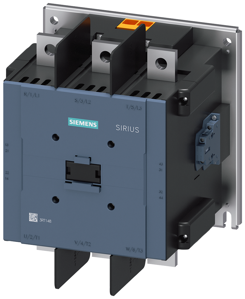 [Imagem CONTATOR, AC-1, 1050 A, DE 3 POLOS, CA 100-127V, CC 100-110V, 2NA+2NF, UNIDAD 3RT14826AF36 SIEMENS]