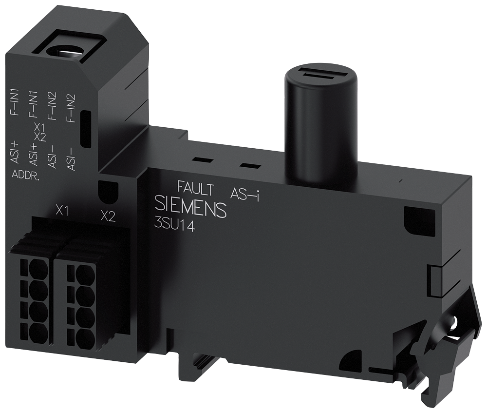 [Imagem do produto MÓDULO DE AS-INTERFACE, 2 ENTRADAS SEGURAS, 1 LED, BRANCO, PRESSÃO 3SU14012EE606AA0 SIEMENS]