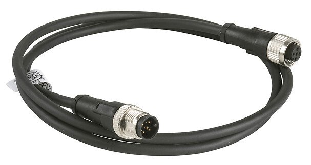 [Imagem CABO COM CONECTOR M12 5P M+M12 5P F  XZCR1511064D1 TELEMECANIQUE]