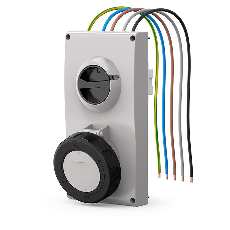 [Imagem do produto TOMADA DE EMBUTIR EMBUTIR  63A 3P+N 7H 407.63876 SCAME]