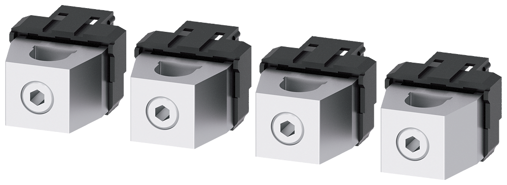 BORNE DE CONEXÃO PARA CONDUTOR CIRCULAR CU 4 PEÇAS ACESSÓRIOS PARA: 3VA6 150/250 3VA91440JD11 SIEMENS