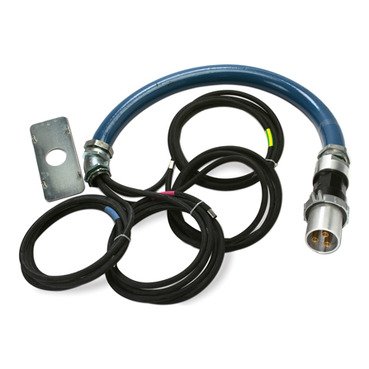 [Imagem CABO DE ENTRADA SUPERIOR À PDU (UNIDADE DE DISTRIBUIÇÃO DE ENERGIA UDE) ISX C/ PLUGUE DE 4 PINOS 200 A PDPT4200 SCHNEIDER]