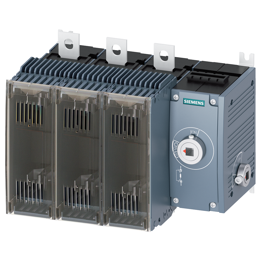 [Imagem do produto SECCIONADOR DE CORTE EM CARGA COM FUSÍVEL 250A, TAM. 3, DE 3 POLOS PARA FUSÍV 3KF33254RF11 SIEMENS]