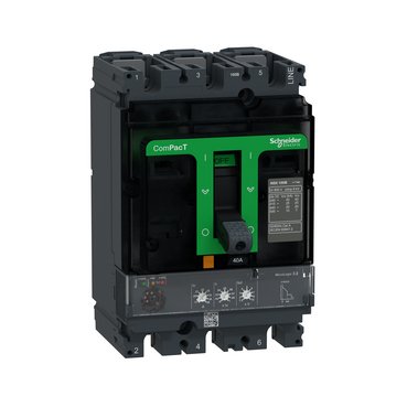 [Imagem do produto DISJUNTOR NSX100B MICROLOGIC 2.2 40A 3P C10B32D040 SCHNEIDER]