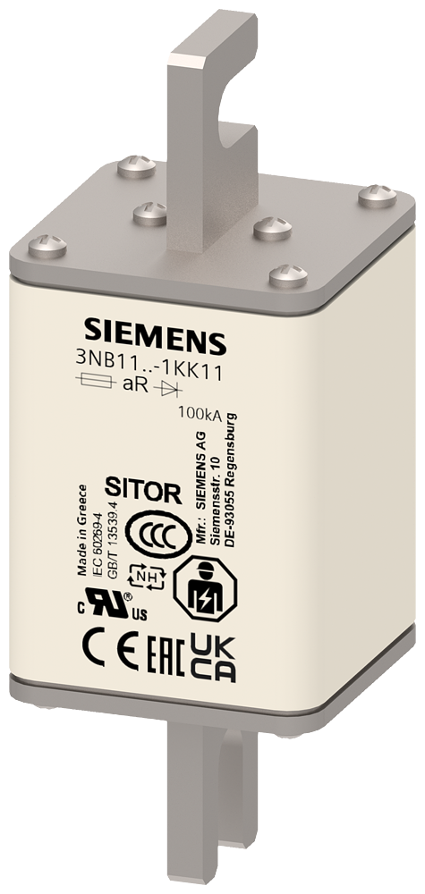ELEMENTO DE FUSÍVEL SITOR 500A AR 600V CC/750V VSI 700V CC UL @MBC 6XIN 3NB11371KK11 SIEMENS
