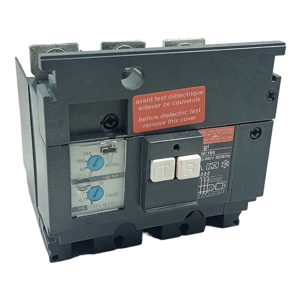 [Imagem BLOCO VIGI MH NSX100/160 3P 200/440VCA LV429210 SCHNEIDER]