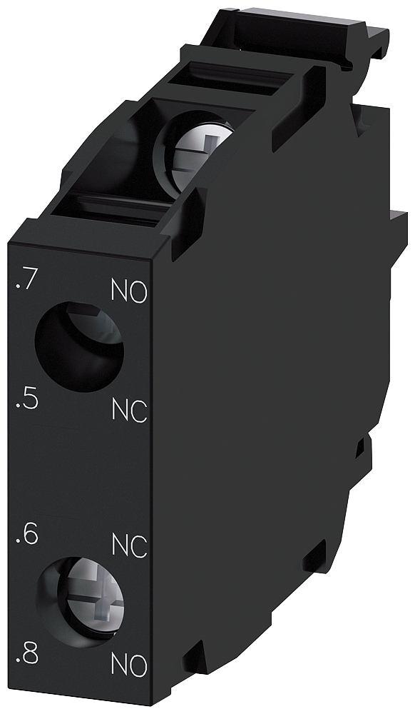 MÓDULO DE CONTATOS COM 2 ELEMENTOS DE COMUTAÇÃO 1NA EM AVANÇO +1NF EM ATRASO 3SU14001AA101GA0-ZX90 SIEMENS