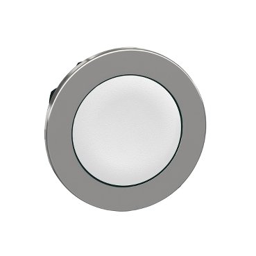 [Imagem CABEÇOTE PARA BOTÃO FACEADO Ø30MM METÁLICO COM RETENÇÃO BRANCO ZB4FH01 SCHNEIDER]