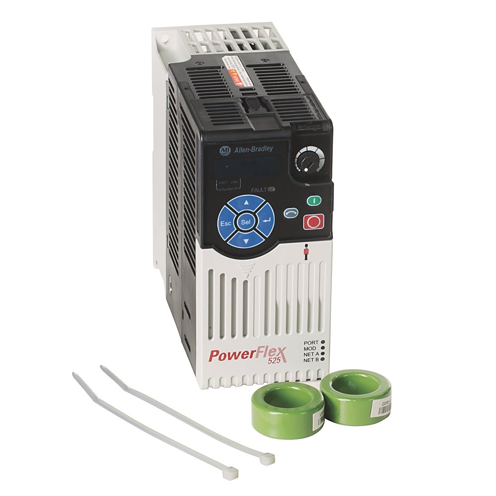 [Imagem INVERSOR DE FREQUÊNCIA TRIFÁSICO 0.75KW 2.3A 480V 50/60HZ 25BD2P3N114 ROCKWELL ALLEN BRADLEY]