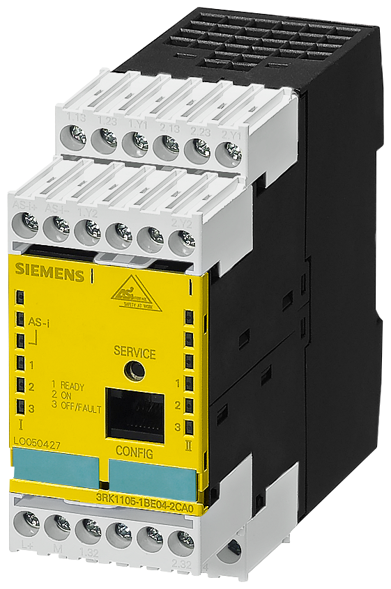 [Imagem do produto RELE MONITOR ASI SAFE 2 CIRC CAT 4 VER 3 3RK11051BE040CA0 SIEMENS]