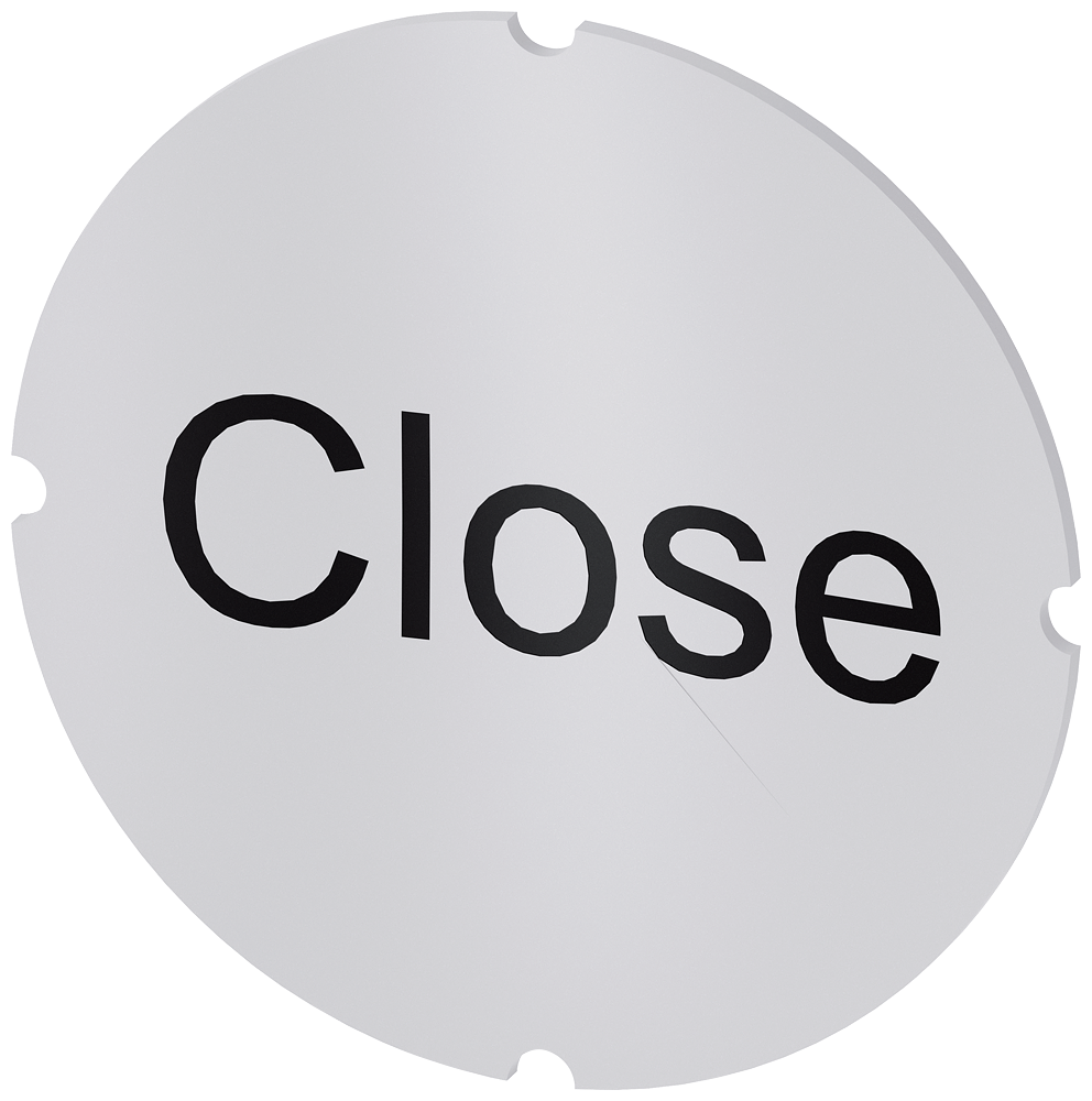 [Imagem do produto PLACA EMBUTIDA PARA BOTÃO DE PRESSÃO ILUMINADO, REDONDO, LEITOSO, INSCRIÇÃO:  3SU19000AB710DX0 SIEMENS]