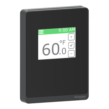 [Imagem SMARTX COVER PLATE FOR SENSOR BASE TOUCHSCREEN SETPOINT OVERRIDE OPTIMUM BLACK COVER SXWSCDXSELXB SCHNEIDER]