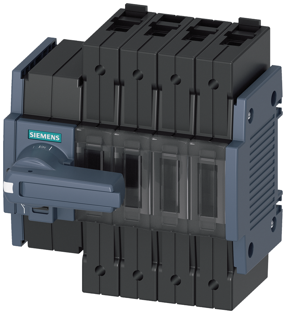 SECCIONADOR DE CORTE EM CARGA 16A TAM. 1 DE 4 POLOS ACIONAMENTO FRONTAL ESQ 3KD16422ME100 SIEMENS