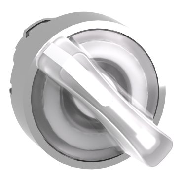 [Imagem CABEÇOTE PARA COMUTADOR LUMINOSO Ø22MM METÁLICO 2 POSIÇÕES FIXAS BRANCO ZB4BK1213 SCHNEIDER]