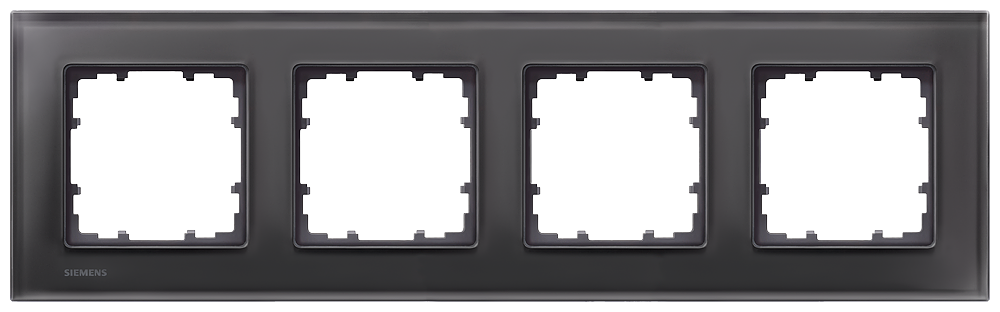 MOLDURA MIRO VIDRO PRETO 4X 5TG12042 SIEMENS