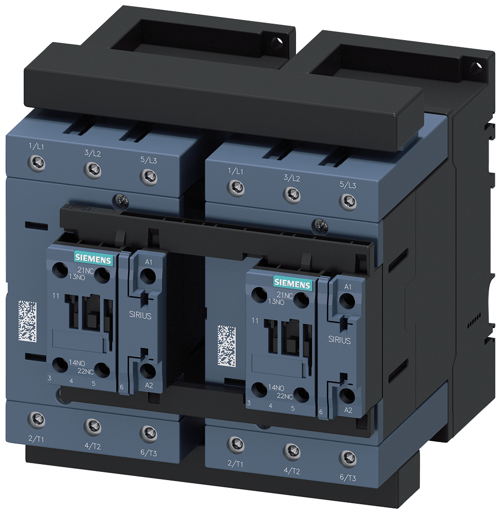 [Imagem do produto COMBINAÇÃO REVERSORA, AC-3, 45KW/400V, 20-33V CA/CC, DE 3 POLOS, S3, 2NA, C/  3RA23468XB301NB3 SIEMENS]