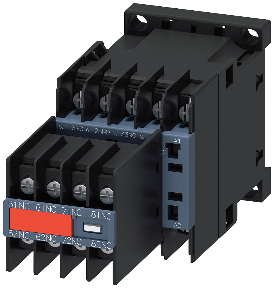 [Imagem do produto CONTATOR AUXILIAR S00 4NA+4NF 120V OLHAL 3RH22444AK60 SIEMENS]