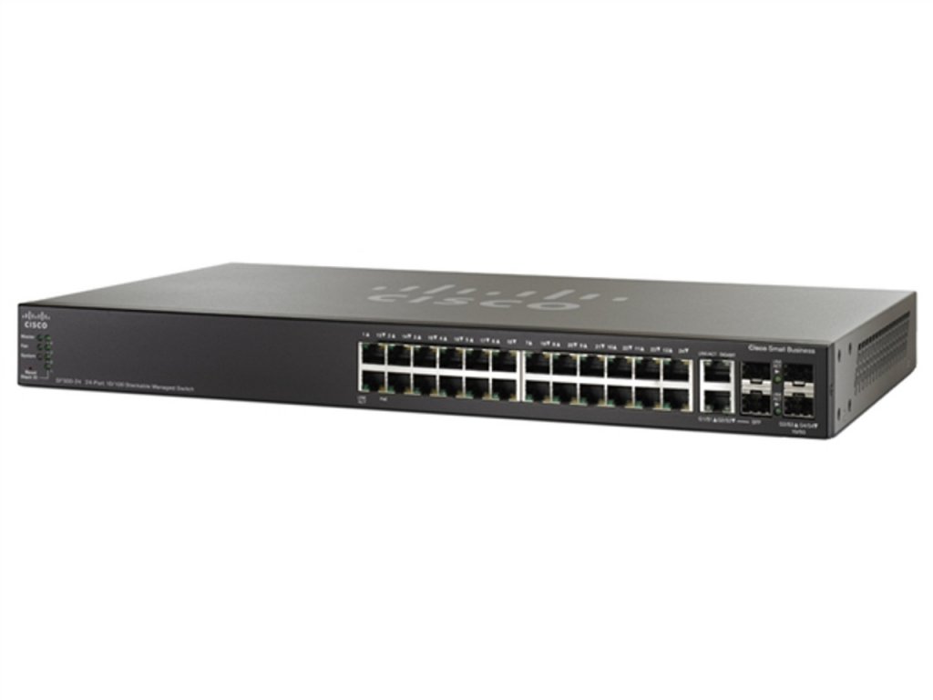 [Imagem do produto SWITCH GERENCIADO EMPILHAVEL GIGABIT POE 28 PORTAS SG50028P CISCO]