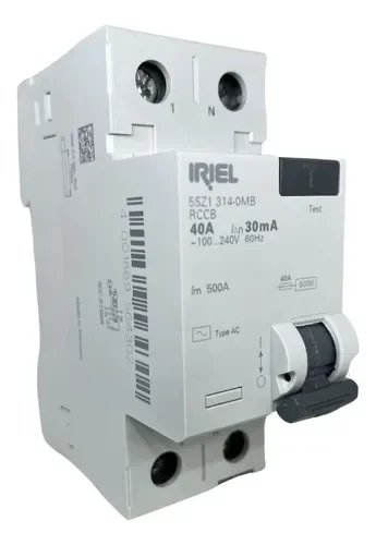 [Imagem DISJUNTOR DE CORRENTE DE FUGA TIPO CA 40A 1+N POL 30MA 230V 2TE PARA BRASIL 5SZ13140MB SIEMENS]