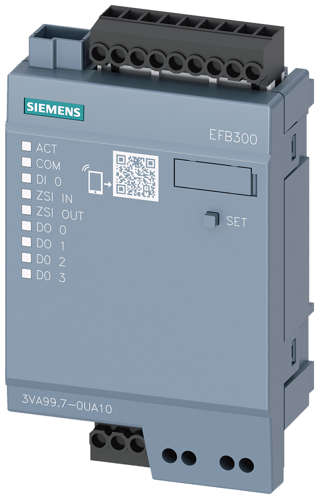 [Imagem MÓDULO DE EXPANSÃO EXTERNO EFB300 INCL. CABO DE LIGAÇÃO DE 1,5 M 3VA-EFB300 3VA99870UA10 SIEMENS]
