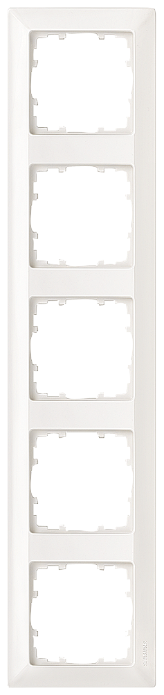 MOLDURA TITÂNIO BRANCO 5X 5TG25550 SIEMENS