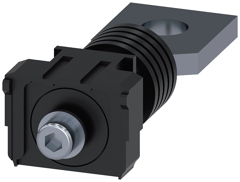 [Imagem CONEXÃO PLANA NA PARTE TRASEIRA CURTA 1 PEÇA ACESSÓRIOS PARA: 3VM12 3VM92110QE10 SIEMENS]