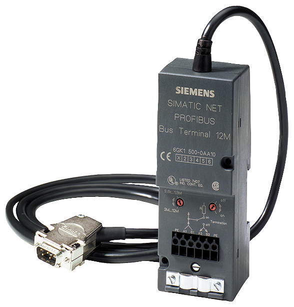 [Imagem TERMINAL BARR. RS 485 PARA PROFIBUS COM INTERFACE PG INSERIDA, CABO PARA PLUGAR 6GK15000DA00 SIEMENS]