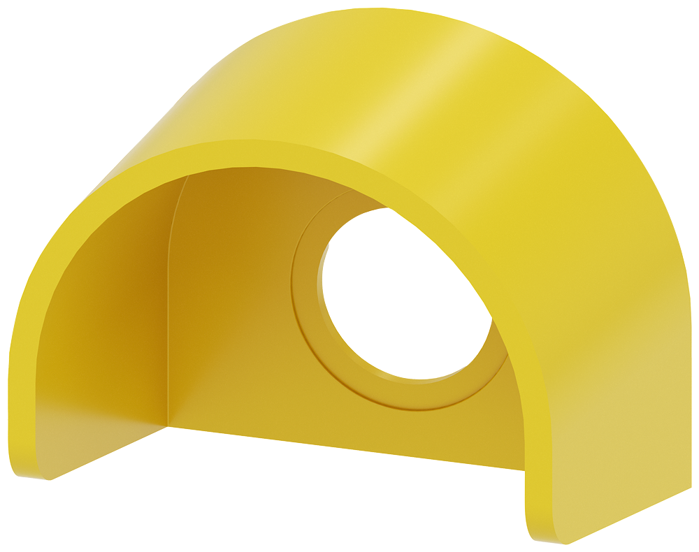 COLAR DE PROTECAO PARA BOTAO EMERGENCY STOP COM E SEM TRAVA RONIS, DESIGN DE 22 MM, AMARELO, PLÁSTICO 3SU19000DY300AA0 SIEMENS