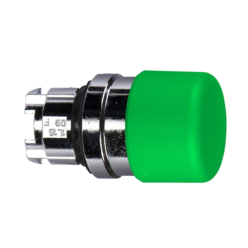 [Imagem CABEÇOTE PARA BOTÃO Ø22MM METÁLICO, RETORNO POR MOLA, COGUMELO Ø30MM, VERDE ZB4BC34 SCHNEIDER]