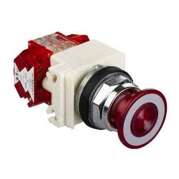 [Imagem BOTÃO 30MM METÁLICO SOCO LUMINOSO 24V 1N 9001KR8P35RH25 SCHNEIDER]