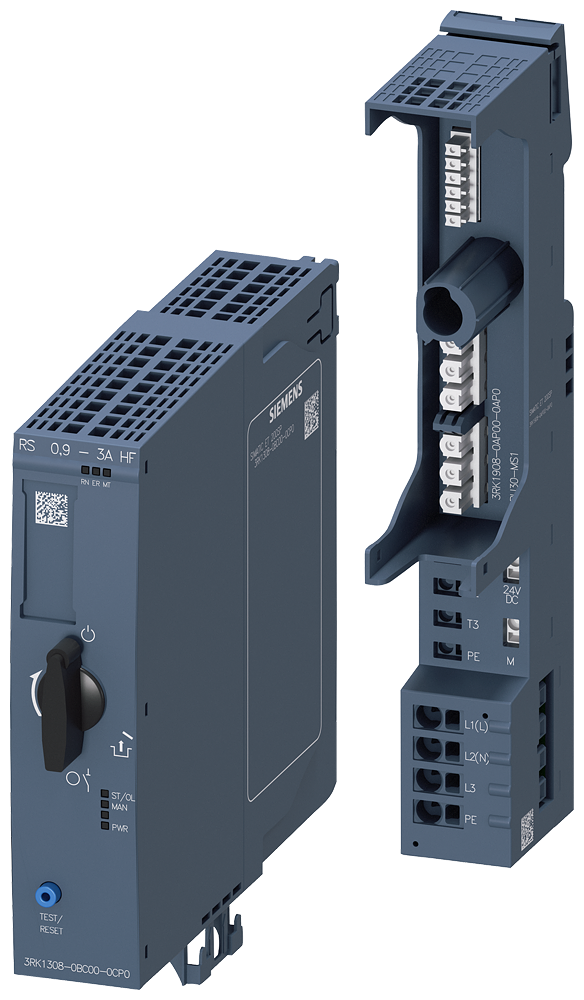 CONJUNTO INICIAL ET 200SP MS COM MOTOR DE PARTIDA REVERSÍVEL 0,9 - 3 A BASEU 3RK19081SK00 SIEMENS