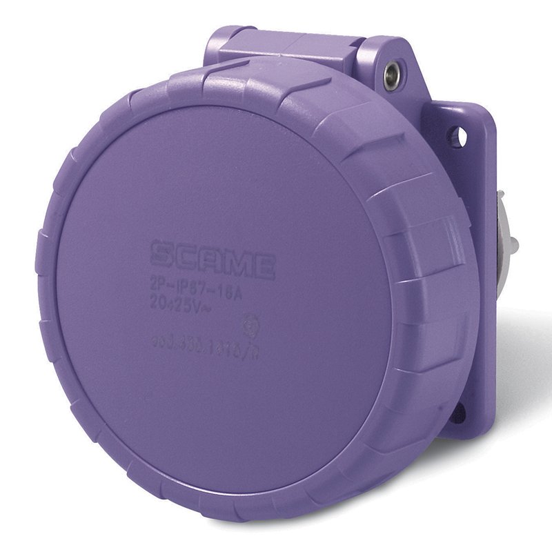 [Imagem do produto TOMADA DE EMBUTIR 50V 2P 32A 24V IP67 435.3215/R SCAME]