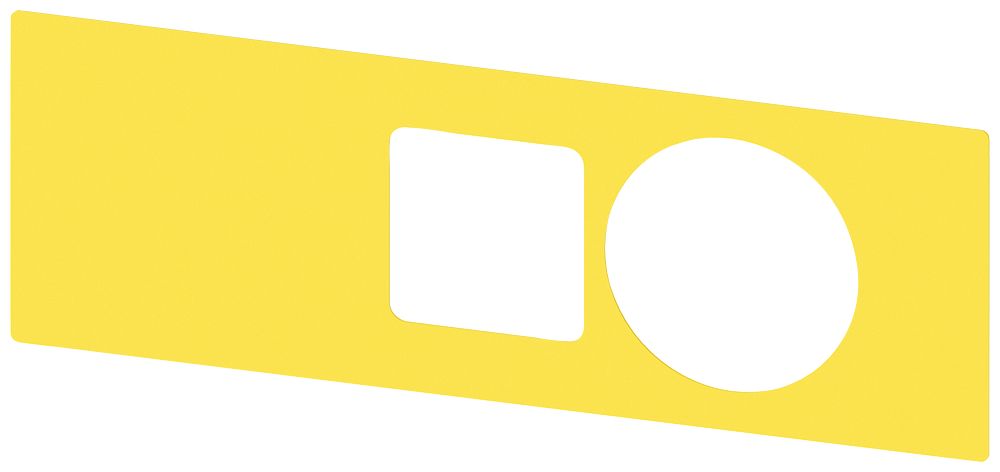 [Imagem do produto PLACA DE ASSENTO PARA BOTÃO COGUMELO DE PARADA DE EMERGÊNCIA NA CARCAÇA, AMARELO 3SU19000BF310AA0 SIEMENS]