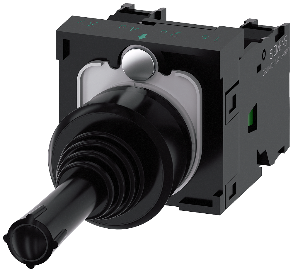 COMUTADOR DE BARRAS CRUZADAS 22 MM REDONDO PLÁSTICO PRETO 2 POSIÇÕES DE 3SU11007AA101NA0-ZX90 SIEMENS