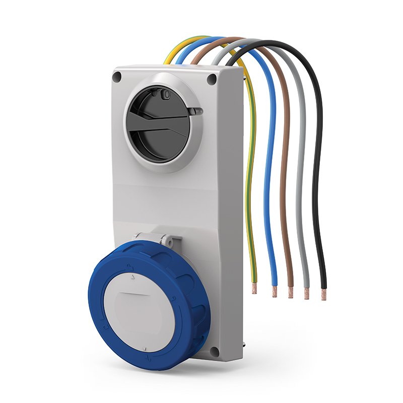 [Imagem TOMADA DE EMBUTIR 3P+N 32A 9H 407.3275 SCAME]