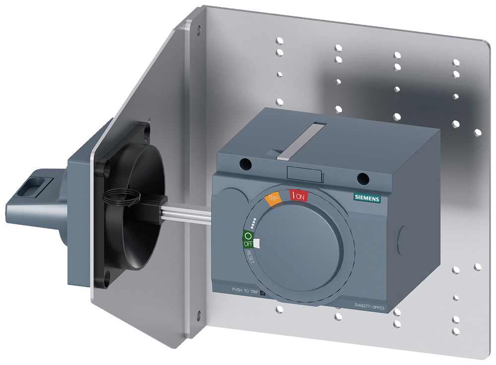 ACIONAMENTO ROTATIVO DE PAREDE LATERAL PADRÃO IEC IP65 ÂNGULO DE MONTAGEMR PARAFUSO 3VA92770PK53 SIEMENS