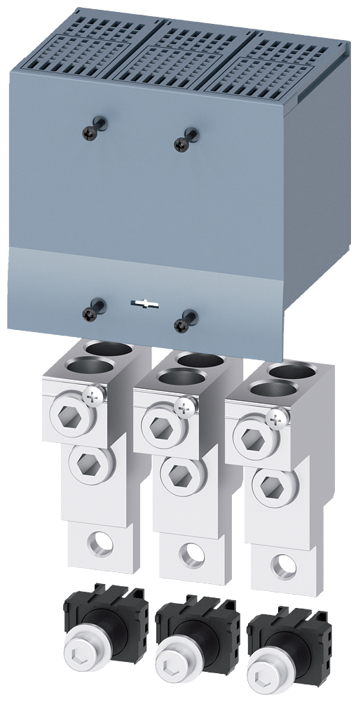 [Imagem BORNE DE CONEXÃO PARA CONDUTOR CIRCULAR TA2.3 2 X 4 AWG…300 KCMIL PARA 2 CABO 3VA92330JC22 SIEMENS]