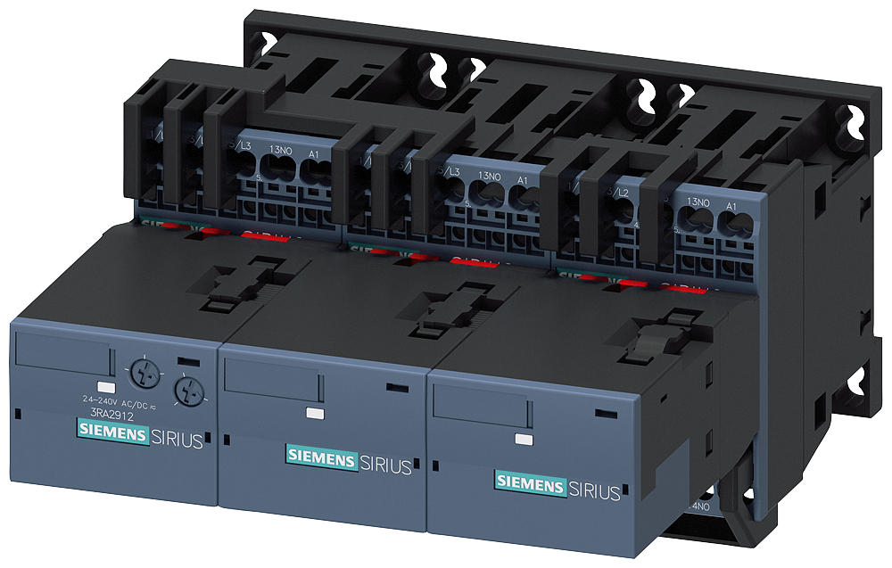 COMBINAÇÃO ESTRELA-TRIÂNGULO AC3 7,5KW/400V 24V CA 50/60HZ 3POL. S00 3RA24168XF312AB0 SIEMENS